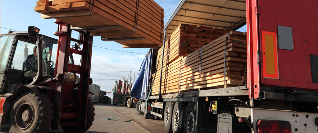 loading a trailer