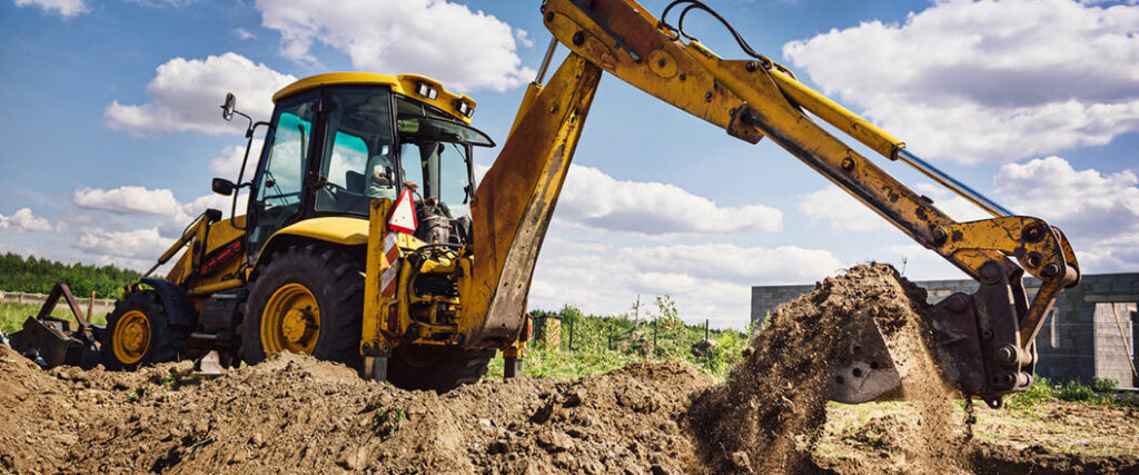 Backhoe shipping might be used to bring this equipment to a country area